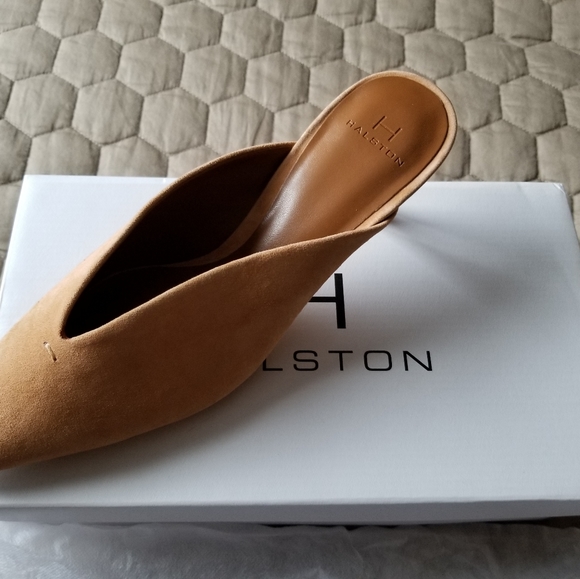Halston fine suede mules - Picture 3 of 7